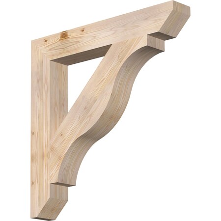 Ekena Millwork Funston Slat Smooth Bracket, Douglas Fir, 5 1/2"W x 38"D x 38"H BKT06X38X38FST06SDF
